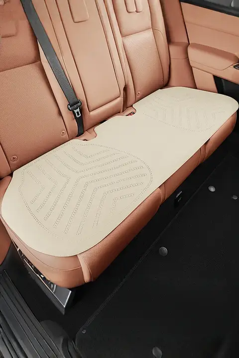 夏用 レディース 車用後部座席座布団【通気性 デザイン長方形】