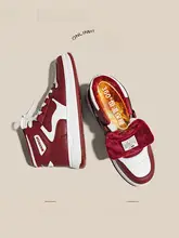 Warrior 冬用 スポーツシューズ【カップル用・キャンバス・赤】