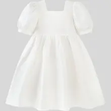 ミニ親子ペアコットン半袖ワンピース【夏用・ふんわりデザイン】（セットアップ対応）