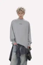 立体プリント長袖Tシャツ【ユニセックス・ラウンドネック・カジュアル】