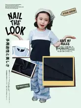 アウトドア用女の子半袖Tシャツ【衝突色パネル・偽二重デザイン・夏用】