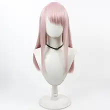 コスプレ用ウィッグ【ピンク・頭皮風デザイン・女性向け】