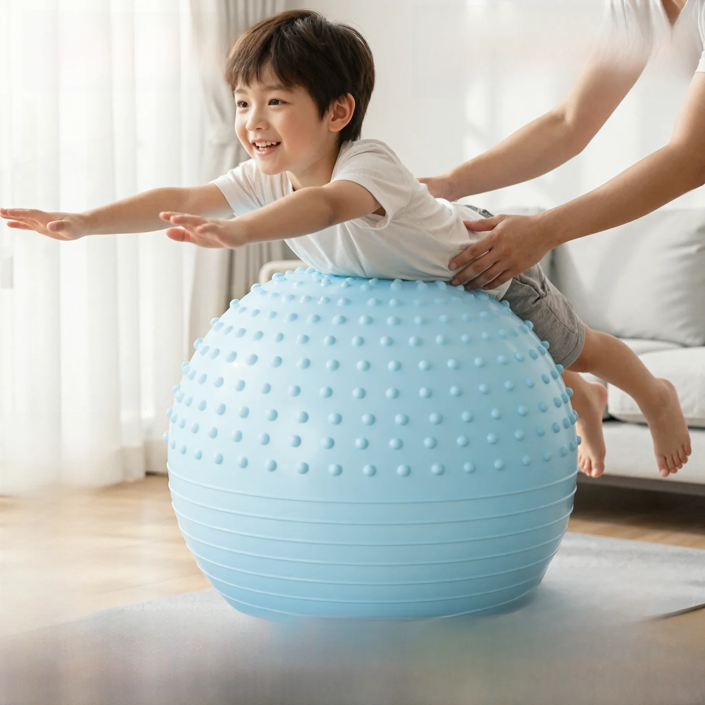 8歳の男の子に贈る運動プレゼントは、beach ball popかバランスボールか？