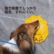 ペット用シリコン食事プレート【犬・猫用・遅食用・舐めるおもちゃ】