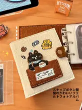 3インチフォトアルバム【インスタ風・小カード収納・リング式・携帯用】