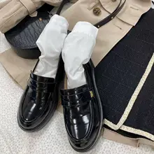 ヴィンテージ風イギリス学院スタイルの女子用ローファーシューズ【日系JK制服対応】