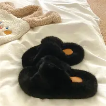 高級感のあるツイストデザインの冬用厚底防滑コットンルームシューズ【保温・女性用】