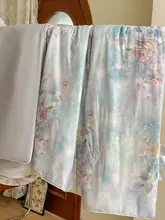 極上の柔らかさのアイスシルク夏用冷感布団【洗濯機洗い可能・二人用・薄手】