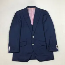 ヴィンテージスタイルの軽やかなビジネスカジュアル男性用ジャケット【春夏用・シンプルデザイン】