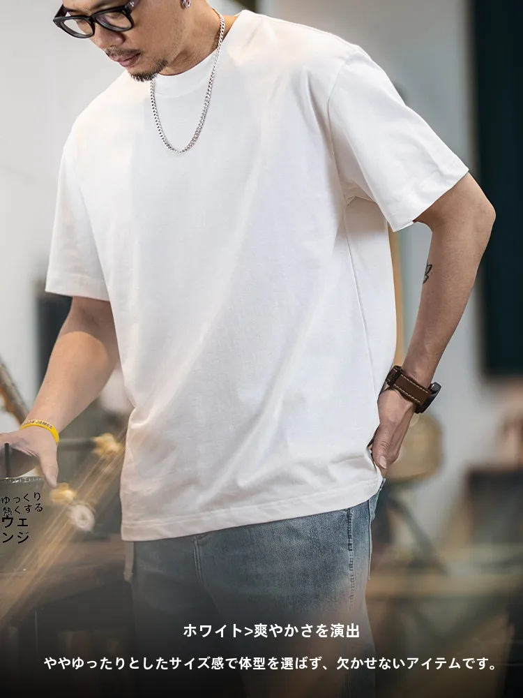 メンズ半袖Tシャツはどう選ぶ？清涼感とゆとりが融合したコットンTシャツの選び方を解説
