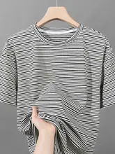 Tシャツ メンズ 半袖 バイカラーボーダー ルーズ 上品 ストリート 夏