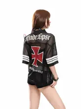 アメリカンビンテージ透かし編みワイドフィットTシャツ【男女兼用・夏用・ストリートスタイル】