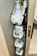 隙間収納ラック 収納キャビネット トレー バスルーム トイレ横 洗濯機ワゴン ドア裏 スペース活用