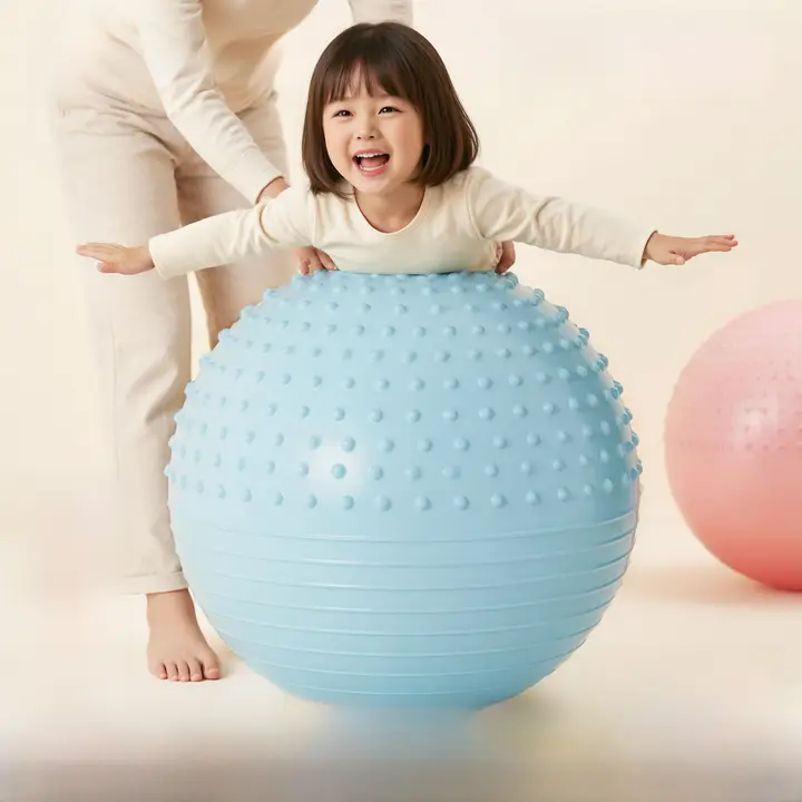 幼児用感覚統合トレーニングヨガボール【バランス・触覚刺激・防爆設計】