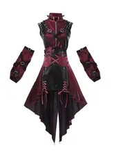 デザイナーの贈り物！ロリータスタイルのハロウィンコスチューム【女性用・パンク・ゴシック】