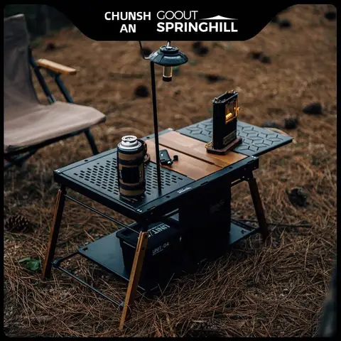 TAO | 杉製折りたたみテーブル【家庭用・円形および角形両用・屋外使用可】