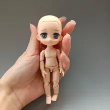 可動式フィギュア用替え顔パーツ【メイク施された空白・目動き可能】
