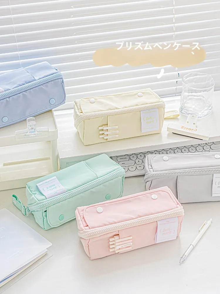 RosyPosy プリズムデザインの大容量ステーショナリーボックス：女の子向けの多用途ペンケースの実用性と価格バランス
