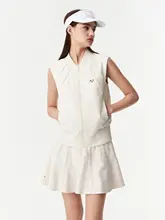 NETLS ゴル  フウィメンズ春夏用スポーツウェア【ノースリーブジャケット・ファッショナブルなジッパートップ・スカート】（セットアップ対応）