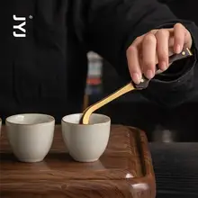 紫光檀製 おしゃれな茶道用茶夹【実木・滑り止め・熱さ防止】