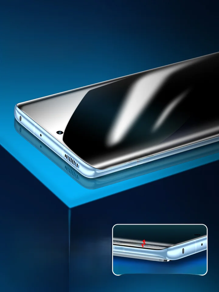 Xiaomi 12用 フルカバー型 強化ガラスフィルム【防覗き機能・12曲面対応・ソフトタイプ・レンズ全サポート】