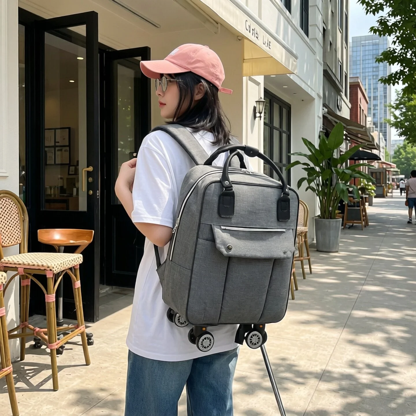 超軽量キャリーリュックサック：1泊2日出張や海外旅行の機内持ち込みに最適な大容量オックスフォードバッグ
