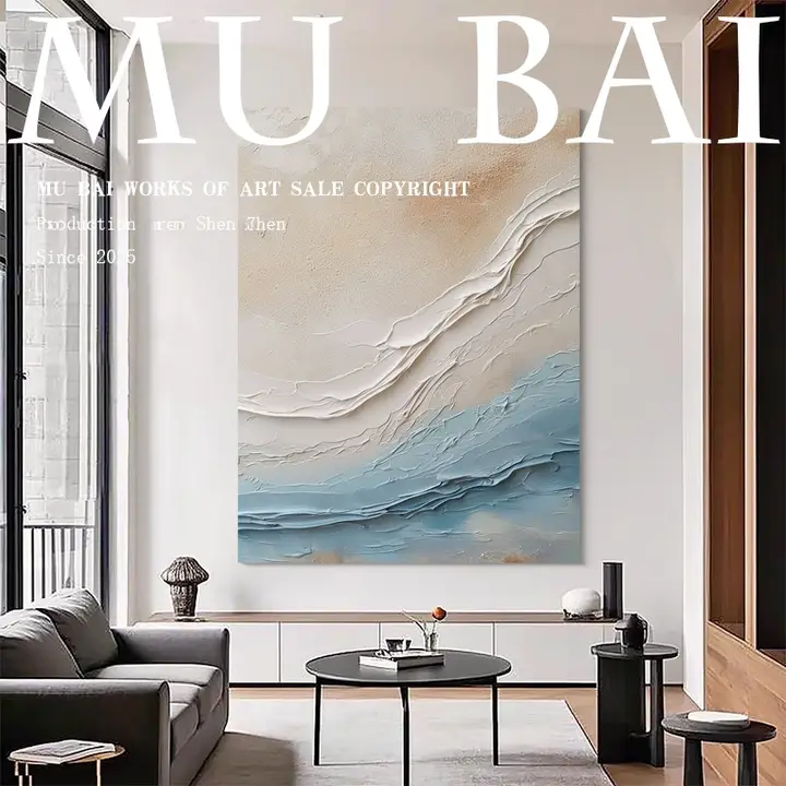 壁掛け絵画 インテリアアート 手描き 侘び寂び リビング 玄関 壁飾り おしゃれ 「MB.ART」