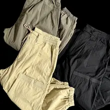 防水機能付き ヴィンテージスタイル メンズ多ポケット作業パンツ【秋用・ tapered fit・カジュアル】