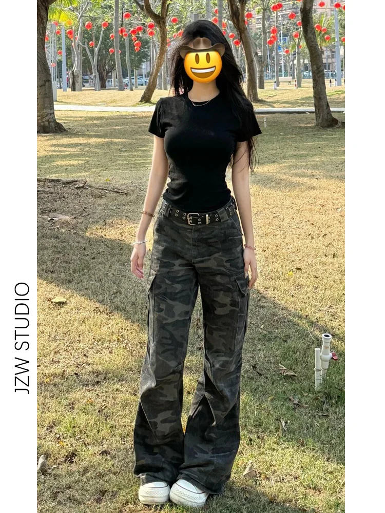 アメリカンレトロ迷彩マイクロフレア カーゴパンツ：40代男性のミリタリー風通勤コーデに最適なアイテム
