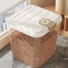 ペットフード保存容器【密閉式・防湿・スプーン付き・猫犬用】