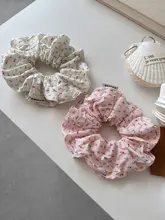 夏にぴったり！花柄デザインのヘアゴム【低めのポニーテール用・シンプルで可愛い】