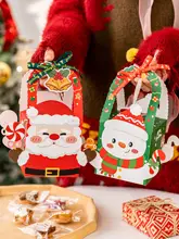 クリスマス用アップルギフトボックス【カートゥーン雪だるま・お菓子・子供向け】