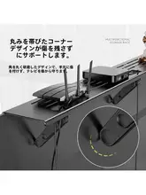 極厚冷間圧延鋼製 テレビボックス用置物台【穴あけ不要・モニターサポート・ルーター用】