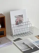 シンプルなアイアン製デスク上収納ラック【多機能・書籍スタンド】