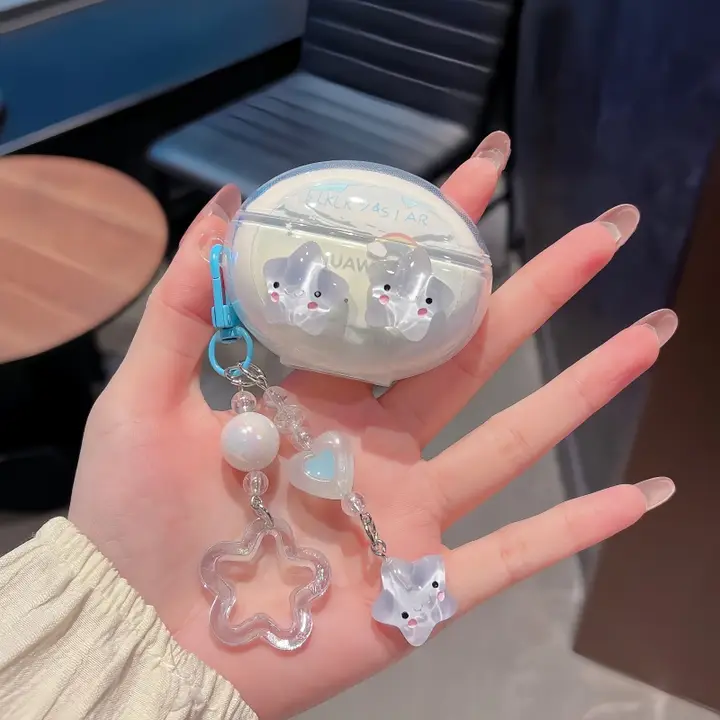 Huawei FreeBuds5i用TPUケース【ワイヤレスBluetoothイヤホン用・柔らかい・防振・シンプルデザイン】