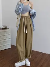高腰のルーズフィットカーゴパンツ【春用・ゆったりシルエット・デザイン】
