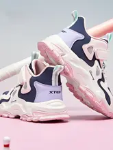 Xtep 子供用スポーツシューズ【通気性のあるレザー・春秋用・カジュアルアウトドア】