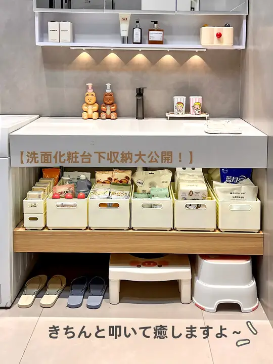 浴室収納ハンギングボックス【伸縮式・トイレットペーパー・生理用品用・深型下置きラック】