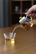 耐熱ガラス製の茶ポットとカップのセット【小容量・花茶用】（セットアップ対応）