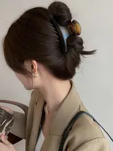 中号ヘアクリップ【シンプル・夏用・レトロスタイル】