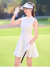 春夏用 レディースゴルフワンピース＆スカートセット【ノースリーブ・ショートスリーブ・フィット】