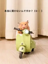 ハムスター用 電動バイクおもちゃ【回転機能・楽しい遊び道具】