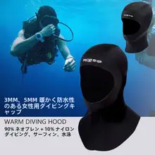 男女兼用 防寒潜水頭巾【浮潜・サーフィン・冬用】（セットアップ対応）