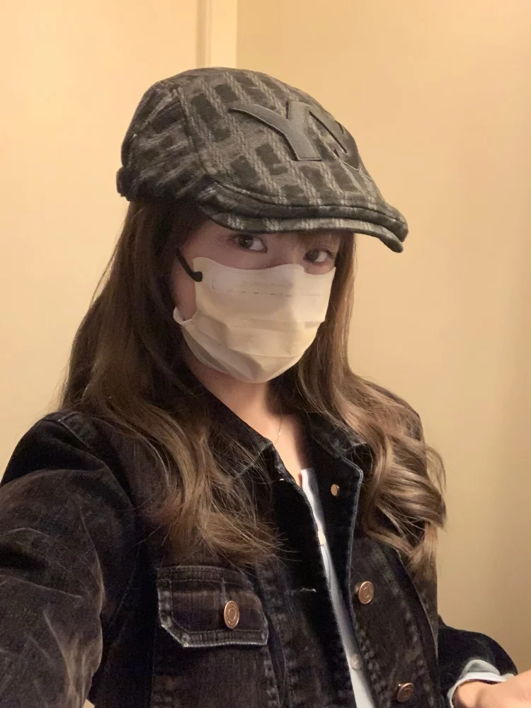 韓国風ヴィンテージチェック柄キャスケット帽：男女兼用のファッションキャップの実用性とシーン別適用