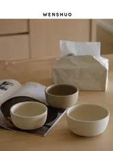 ご飯茶碗 スープボウル 家庭用 レストラン 陶器 丸み