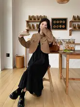 春秋用 黒のヘプバーン風ショートジャケットとドレス【セパレートスタイル・極上の柔らかさ】（セットアップ対応）