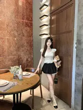 高腰Aライン プリンセス風フリルスカート【バラモチーフ・ペプラムスタイル・重工デザイン】