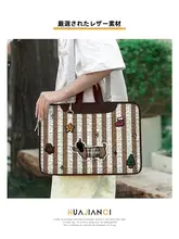 可愛い動物デザインのノートパソコンバッグ【女性用・１４インチ対応・MacBookPro/Air適合・持ち運び用】