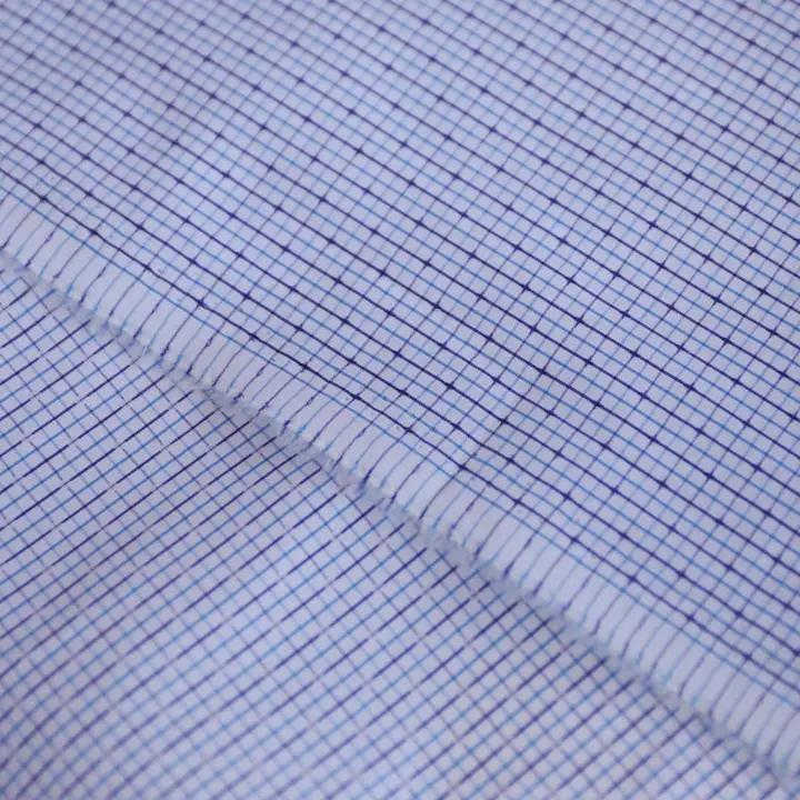 いたりあ 輸入チェック柄ジャカードピマコットン生地