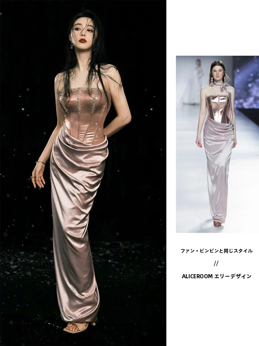 赤い服のファッションシーンにおける芸能人范冰冰の乾杯服の実用性と適用範囲